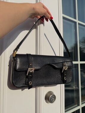 Vintage Rare Y2K Dolce & Gabbana leather baguette